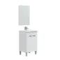 KONCEPT Mueble lavabo PEQ. 2p + espejo // LAVABO 305913O no incluido Blanco Brillo