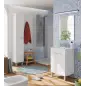 KONCEPT Mueble lavabo PEQ. 2p + espejo // LAVABO 305913O no incluido Blanco Brillo