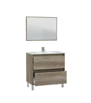 DAKOTA Mueble 80 2c + espejo // LAVABO 305950O no incluido Nordik