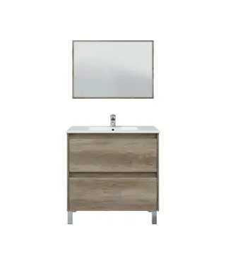 DAKOTA Mueble 80 2c + espejo // LAVABO 305950O no incluido Nordik