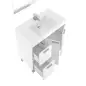 AKTIVA Mueble lavabo 2p+2c + espejo // LAVABO 305920O no incluido Blanco Brillo