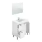 AKTIVA Mueble lavabo 2p+2c + espejo // LAVABO 305920O no incluido Blanco Brillo