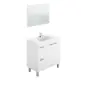 AKTIVA Mueble lavabo 2p+2c + espejo // LAVABO 305920O no incluido Blanco Brillo