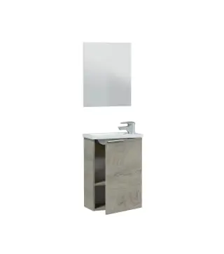 MINI Mueble 40 1p + espejo + LAVABO R. Alaska