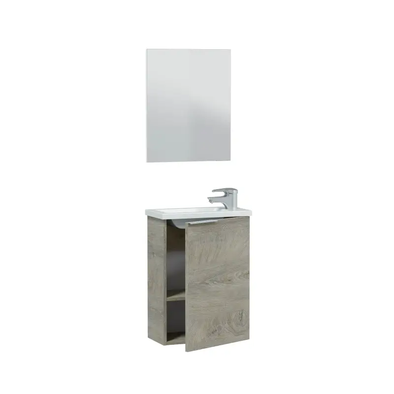MINI Mueble 40 1p + espejo + LAVABO R. Alaska