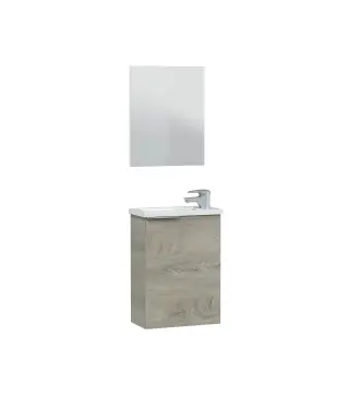 MINI Mueble 40 1p + espejo + LAVABO R. Alaska