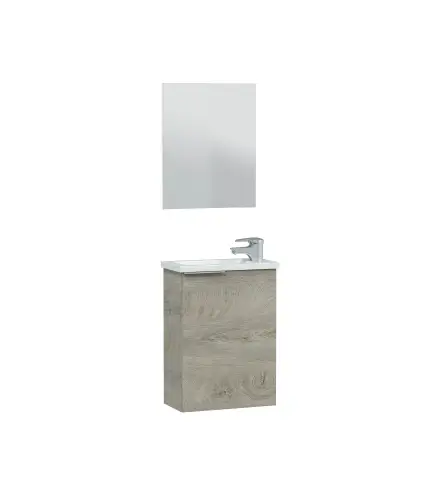 MINI Mueble 40 1p + espejo + LAVABO R. Alaska