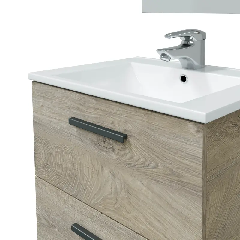 NOA 60 Mueble 60 2c susp.+ espejo // LAVABO 305911O no incluido Roble Alaska