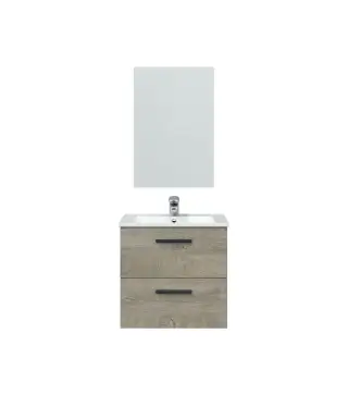 NOA 60 Mueble 60 2c susp.+ espejo // LAVABO 305911O no incluido Roble Alaska