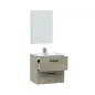 NOA 60 Mueble 60 2c susp.+ espejo // LAVABO 305911O no incluido Roble Alaska