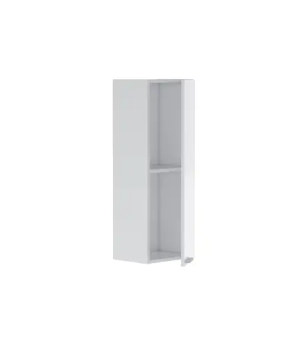 KONCEPT Columna baño 1 puerta suspendida Blanco Brillo