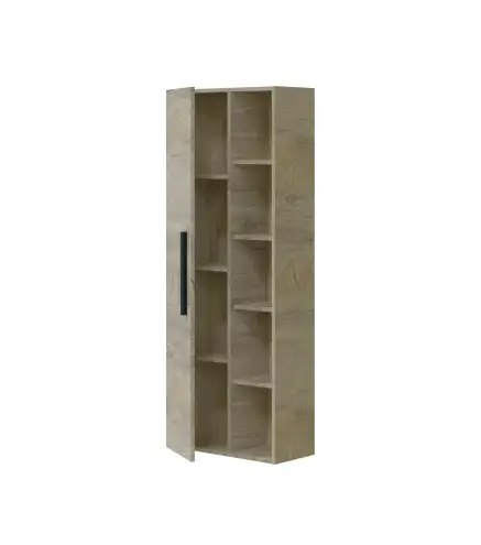 ATENEA Columna colgar 1p + Estantes Roble Alaska