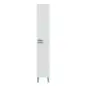 KONCEPT COLUMNA BAÑO 2 PUERTAS 4 estantes Blanco Brillo