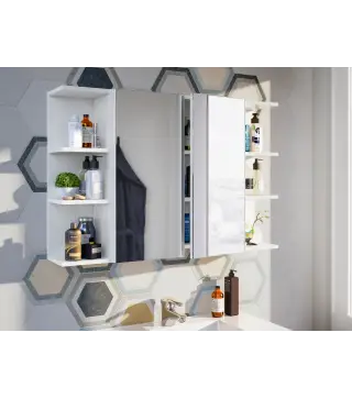 Módulo rinconero baño 20 Blanco Brillo