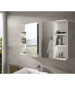 Módulo rinconero baño 20 Blanco Brillo