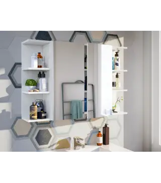 Módulo rinconero baño 20 Blanco Brillo