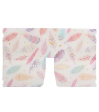 LOTE 10 ESTUCHES PORTAMASCARILLAS "ÉTNICO PLUMAS"