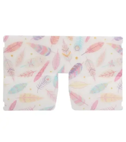 LOTE 10 ESTUCHES PORTAMASCARILLAS "ÉTNICO PLUMAS"