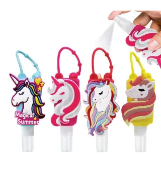 LLAVERO CON BOTE GEL 30 ML UNICORNIO