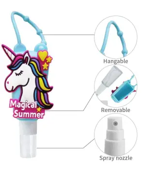 LLAVERO CON BOTE GEL 30 ML UNICORNIO
