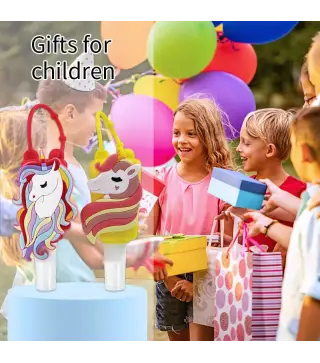 LLAVERO CON BOTE GEL 30 ML UNICORNIO