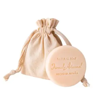 JABÓN NATURAL EN BOLSA DE TELA KRAFT