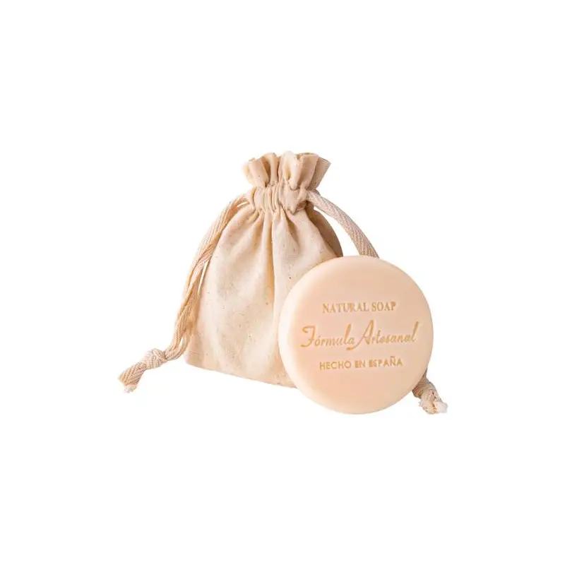 JABÓN NATURAL EN BOLSA DE TELA KRAFT