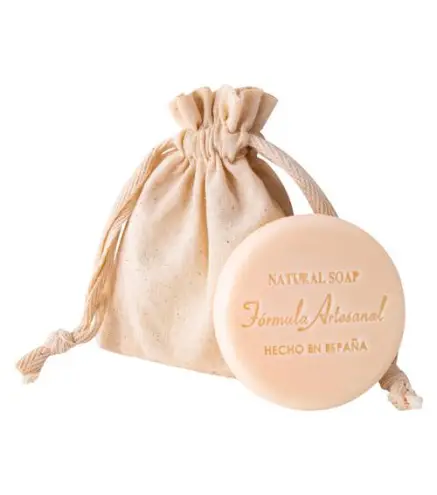 JABÓN NATURAL EN BOLSA DE TELA KRAFT