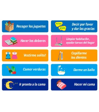 TABLA DE RECOMPENSAS INFANTIL