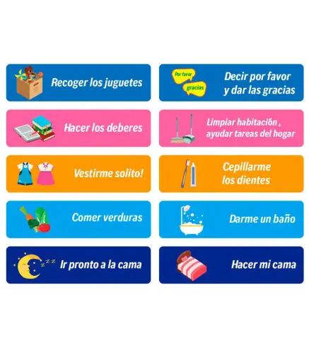 TABLA DE RECOMPENSAS INFANTIL