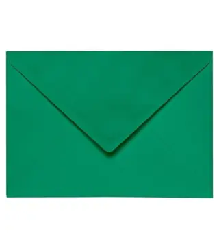 SOBRES FORRADOS COLOR VERDE HIERBA