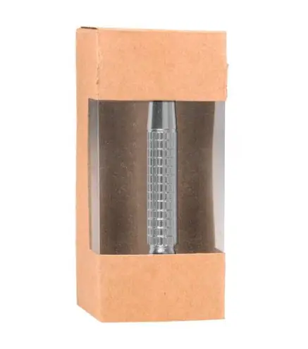 CUCHILLA AFEITAR EN CAJA KRAFT CON VENTANA