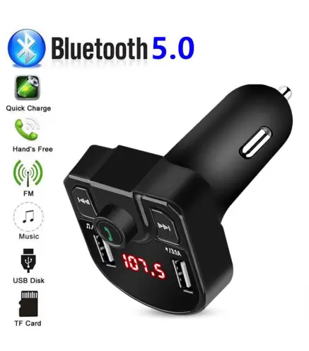 CARGADOR MP3 COCHE MULTIFUNCIÓN BLUETOOTH EN CAJA