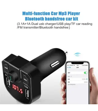 CARGADOR MP3 COCHE MULTIFUNCIÓN BLUETOOTH EN CAJA