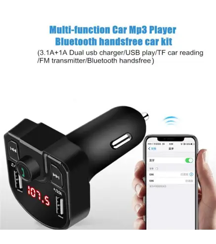 CARGADOR MP3 COCHE MULTIFUNCIÓN BLUETOOTH EN CAJA