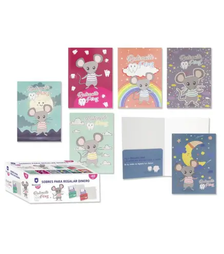 RATONCITO PÉREZ SOBRE PARA DEJAR DINERO ALMOHADA