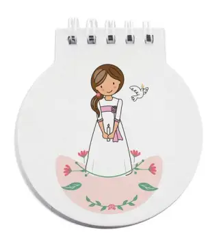 LIBRETA ANILLAS COMUNIÓN NIÑA