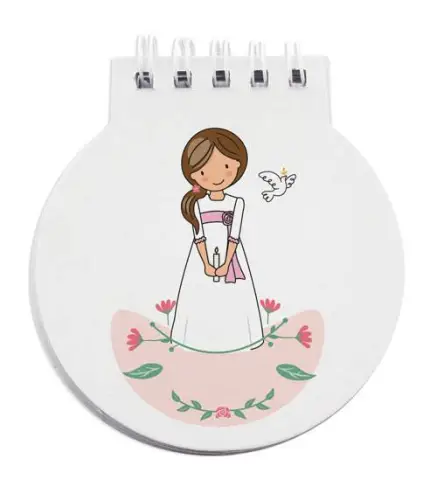 LIBRETA ANILLAS COMUNIÓN NIÑA