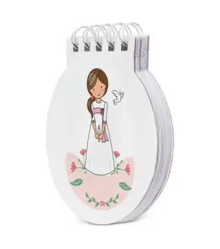 LIBRETA ANILLAS COMUNIÓN NIÑA