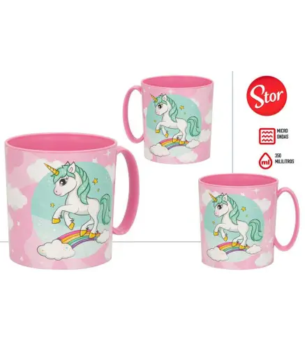 TAZA UNICORNIO APTA MICROONDAS 350ML