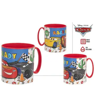 TAZA COCHES CARS APTA MICROONDAS 350ML