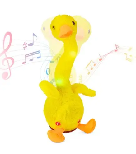 PATO BAILARIN Y CANTARIN EN CAJA REGALO