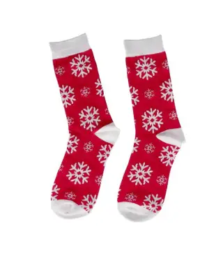 CALCETINES NAVIDAD ROJOS EN BOLA DE NAVIDAD LAZO