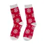 CALCETINES NAVIDAD ROJOS EN BOLA DE NAVIDAD LAZO