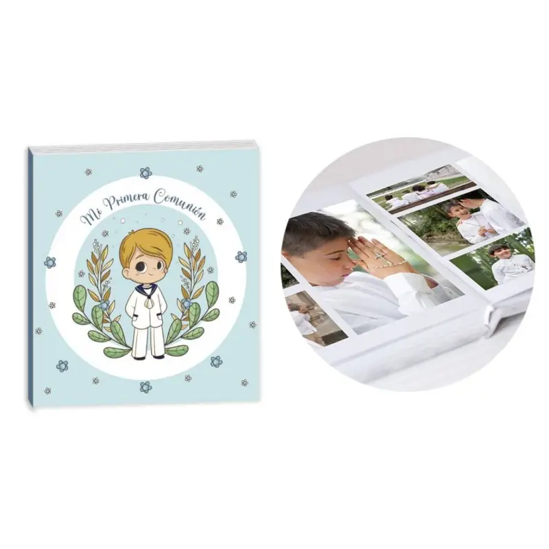ALBUM DE FOTOS MI PRIMERA COMUNION NIÑO