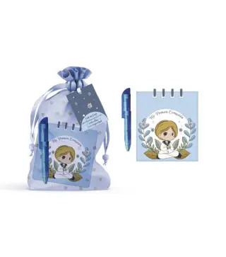 LIBRETA PRIMERA COMUNIÓN CON BOLÍGRAFO NIÑO