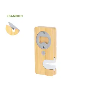 ABRIDOR BOTELLAS AFILADOR MADERA BAMBOO