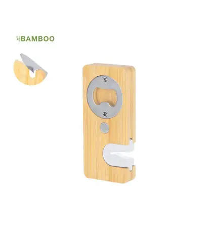 ABRIDOR BOTELLAS AFILADOR MADERA BAMBOO