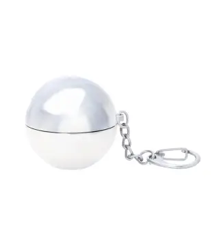 LLAVERO BÁLSAMO LABIAL REDONDO PLATA