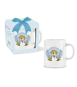TAZA NIÑO PRIMERA COMUNIÓN EN CAJA REGALO